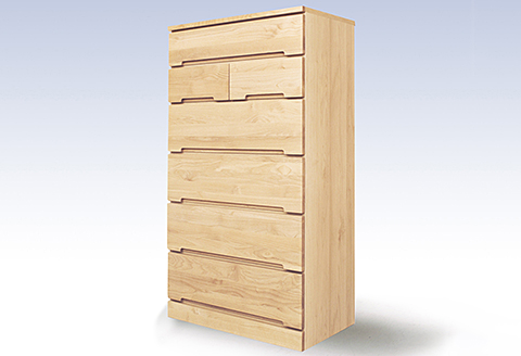 60HCWH 無垢材を使用したチェスト【諸富家具】：C140-010