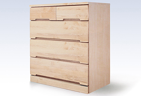 80LCWH 無垢材を使用したチェスト【諸富家具】：C130-004