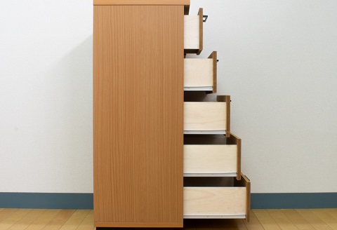 60チェスト5段 オルガ【諸富家具】：C106-018