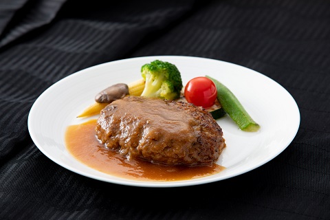 シャトー文雅　黒毛和牛「生」ハンバーグ4個（ソース付）：B150-038