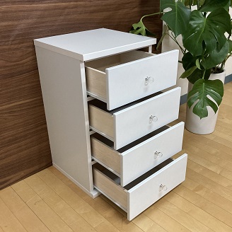 43.5チェストキャンディ4段（全6色）【諸富家具】：B650-007