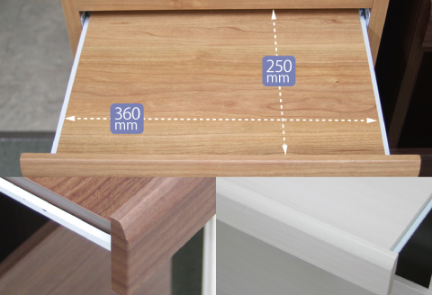 45幅ランドリー隙間収納（NA）【諸富家具】：C129-004