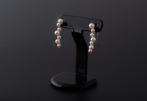 華やかラインアコヤ真珠イヤーカフピアス：C223-002