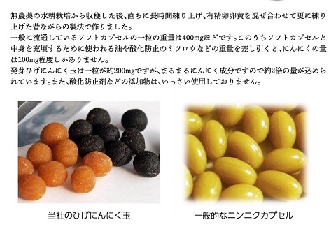 新時代の手作り熟成・発酵黒ひげにんにく玉：B100-030