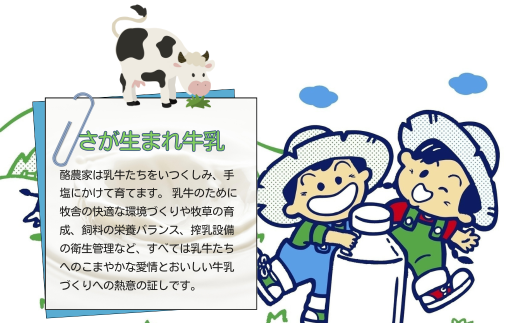 JAさが生まれ牛乳 200ml×12本セット：A080-017