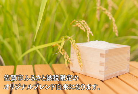 佐賀市ふるさと納税限定 オリジナルブレンド白米8kg：B170-024
