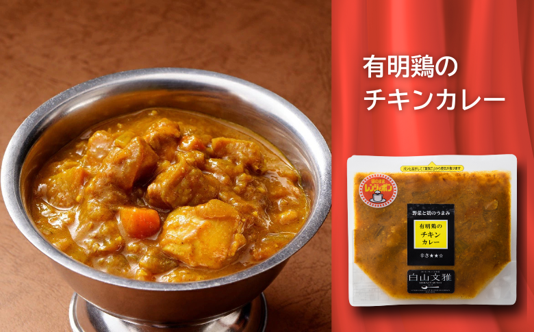 白山文雅カレー２種セット（ビーフ・チキン）：B110-026