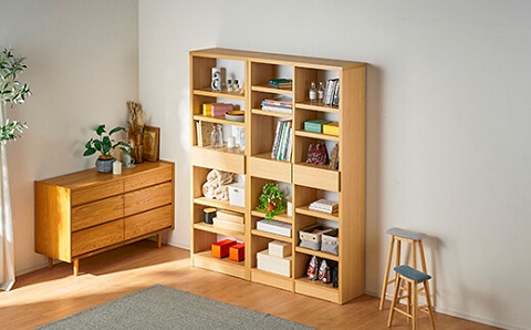 書棚 90cm幅 リーブル【諸富家具】：C201-001