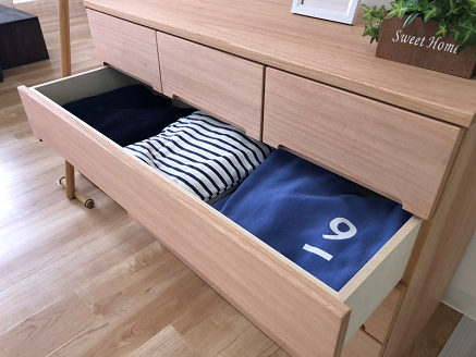 桐たんす 総桐柿渋染め パーシモン100幅4段：C175-001