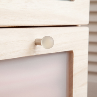 桐たんす クローゼット収納 窓付75幅3段 MKC-75：C116-004