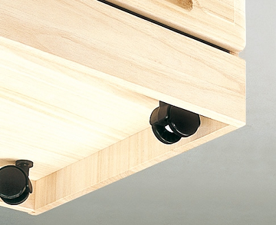 桐たんす 総桐クローゼット収納100幅4段 KC-400：C153-003