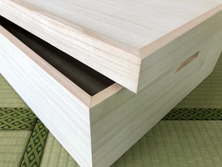 桐たんす 着物収納の定番 桐箱1段 KR-8M：B505-001