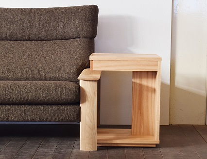 ジラーレ35サイドテーブル Oak【諸富家具】：C137-004