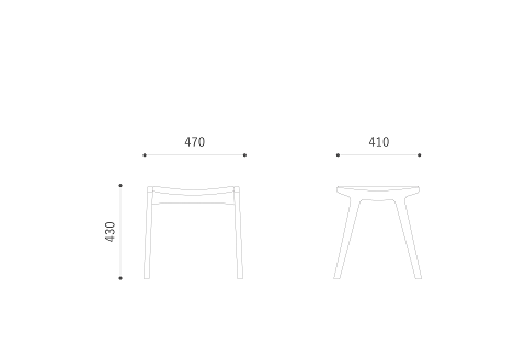 GADO stool《 NWH 》【諸富家具】：C132-007