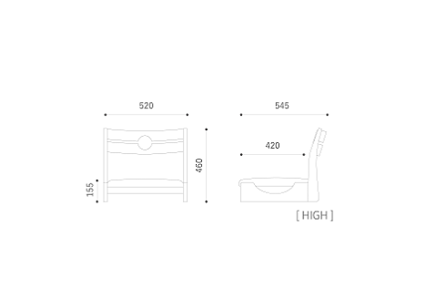 KOMA / HIGH《 MBR 》【諸富家具】：C173-003