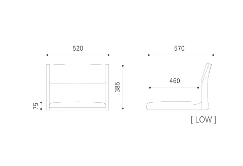 SUZU / LOW《 MBR 》【諸富家具】：C162-006
