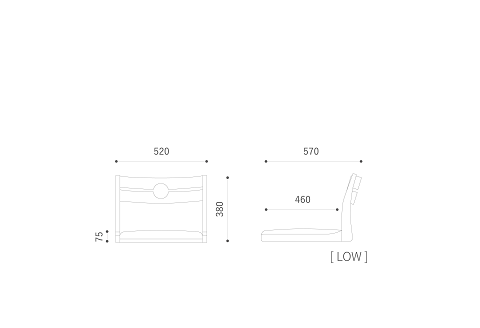KOMA / LOW《 NWH 》【諸富家具】：C140-004
