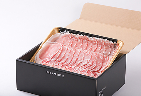 肥前さくらポーク ロースしゃぶしゃぶ用 500g：B110-014