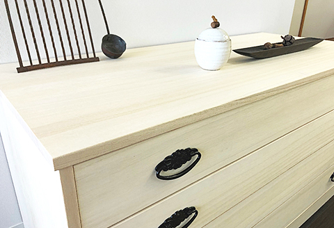 桐たんす 総桐衣裳タンス 6段：C146-007