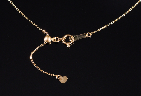 クールなアコヤ真珠Y字スライドチェーンネックレス50cmYG：C275-001