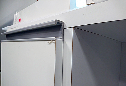 60レンジ台 クオーネ（白）【諸富家具】：C103-010