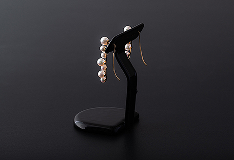 華やかラインアコヤ真珠イヤーカフピアス：C223-002