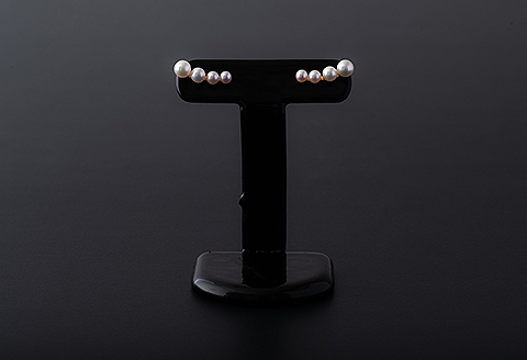 高級感！縦横2wayアコヤ真珠ピアス：C205-001