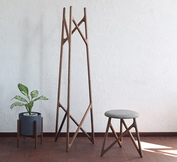 アール 40スツール Oak【諸富家具】：C167-009