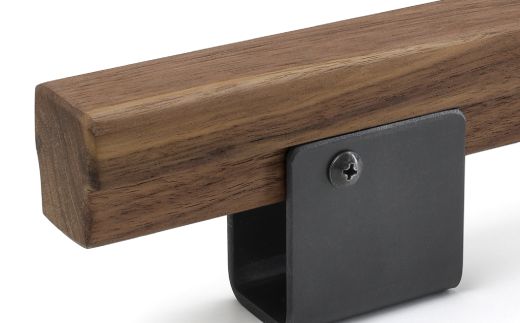 木製（ウォールナット材）取っ手　長60cm：B385-002