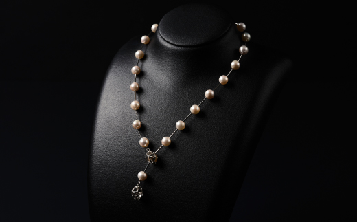 7.5-8アコヤ真珠シルバーパイプステーションネックレス40 ジュエリー アクセサリー ネックレス シンプル エレガント 真珠 パール 美穂野 佐賀市 ：C167-010