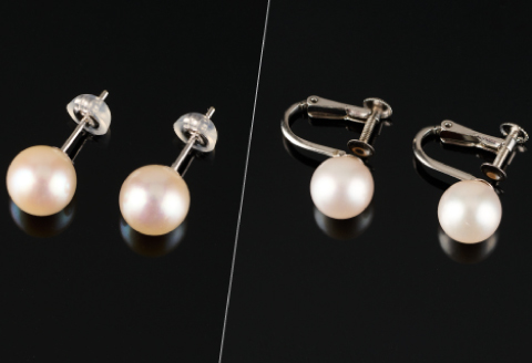 鑑別書付 7.5～8mmアコヤ真珠ネックレス・イヤリングorピアスセット：C508-001