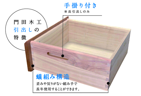 ノーツ 120-4段チェスト ハンドナチュラル色【諸富家具】：C327-003