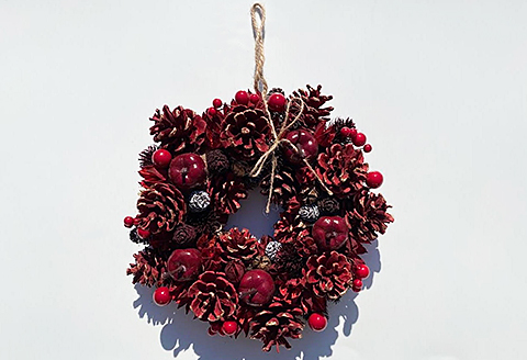 【定期便4回】ドライフラワーリース：B690-001