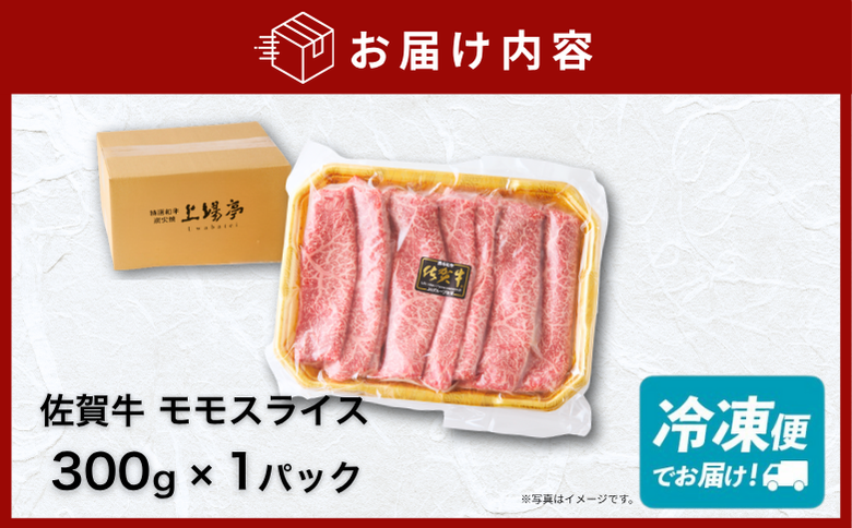 佐賀牛 モモスライス 300g：B145-021