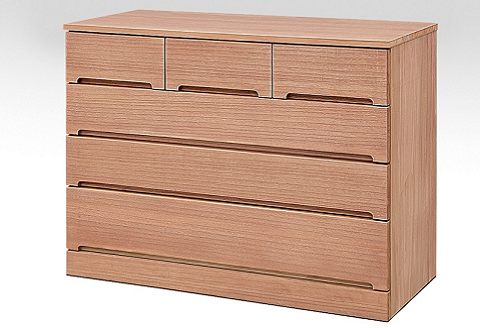 桐たんす 総桐柿渋染め パーシモン100幅4段：C175-001