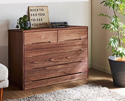 桐たんす 総桐タンス ヤマブキ4段BR：C167-007