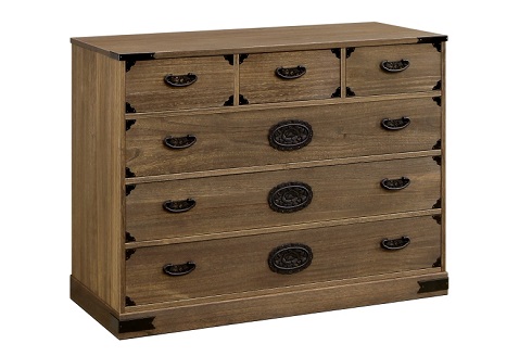 桐たんす 総桐民芸タンス日和 100幅4段：C247-004