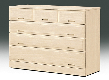 桐たんす 総桐クローゼット収納100幅4段 KC-400：C153-003