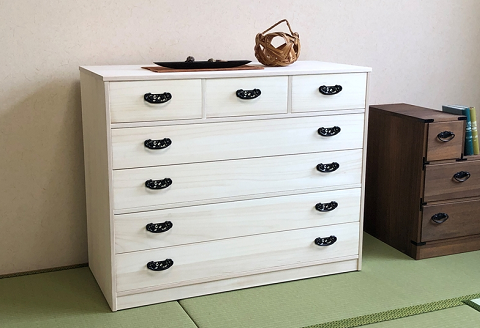 桐たんす 総桐衣裳チェスト HT-100幅5段C：C167-002