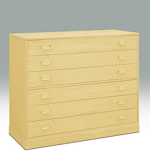 桐たんす 総桐箪笥 羽衣6段：C372-001