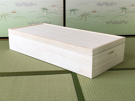 桐たんす 着物収納の定番 桐箱1段 KR-8M：B505-001