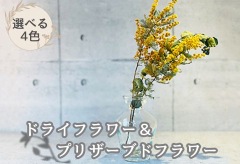 【選べるお色】ドライ＆プリザーブドフラワー：A085-005