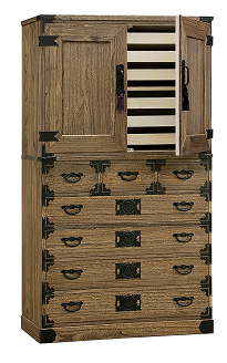 桐たんす 民芸タンス 牡丹衣装：C654-001