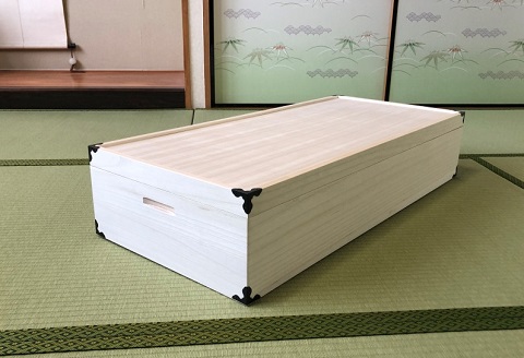 桐たんす 着物収納の定番 総桐衣装ケース1段：B545-002