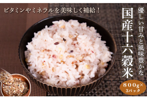 国産十六穀米2.4kg：B210-001