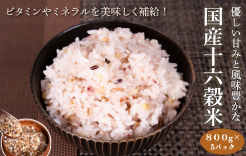 国産十六穀米4kg：B305-004