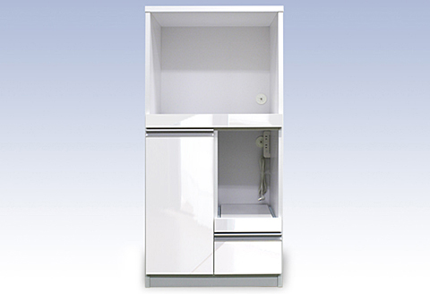 60レンジ台 クオーネ（白）【諸富家具】：C103-010
