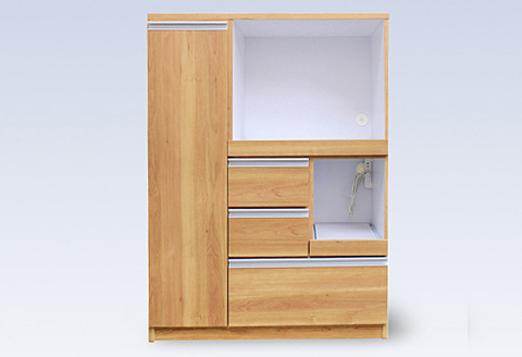 90レンジ台 クオーネ（NA）【諸富家具】：C139-004