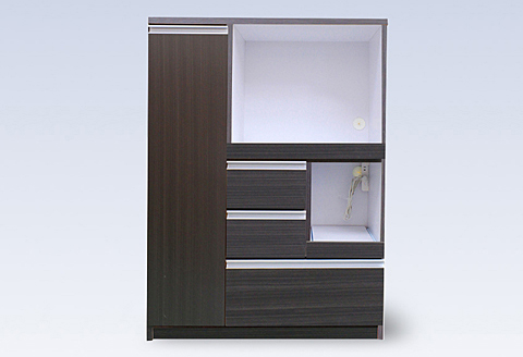 90レンジ台 クオーネ（DB）【諸富家具】：C139-005