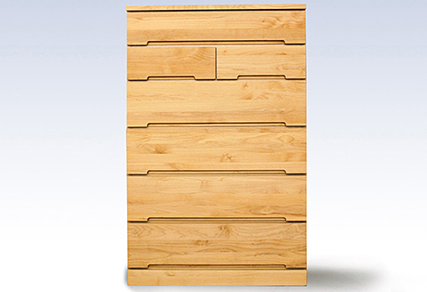 80HCNA 無垢材を使用したチェスト【諸富家具】：C173-008
